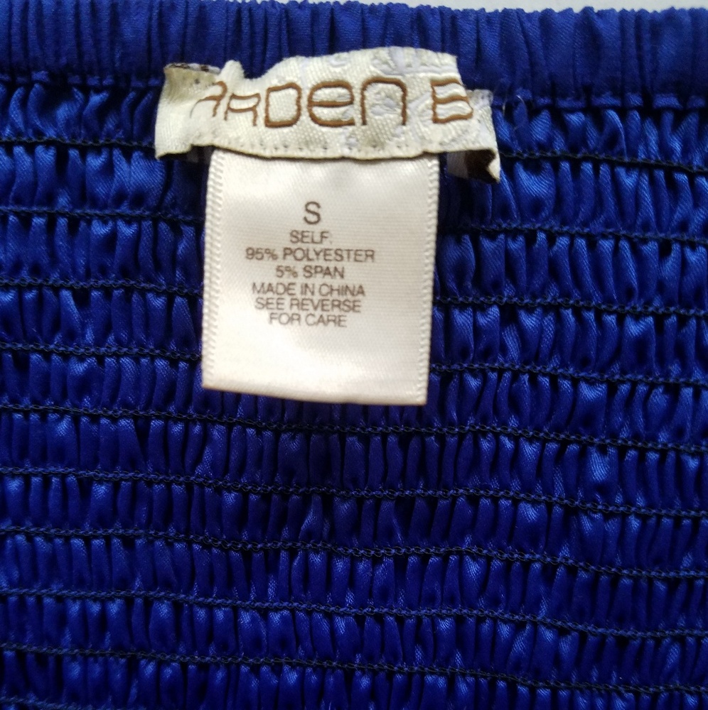 Blue Ruffle Halter Dress Small - Picture 6 of 6